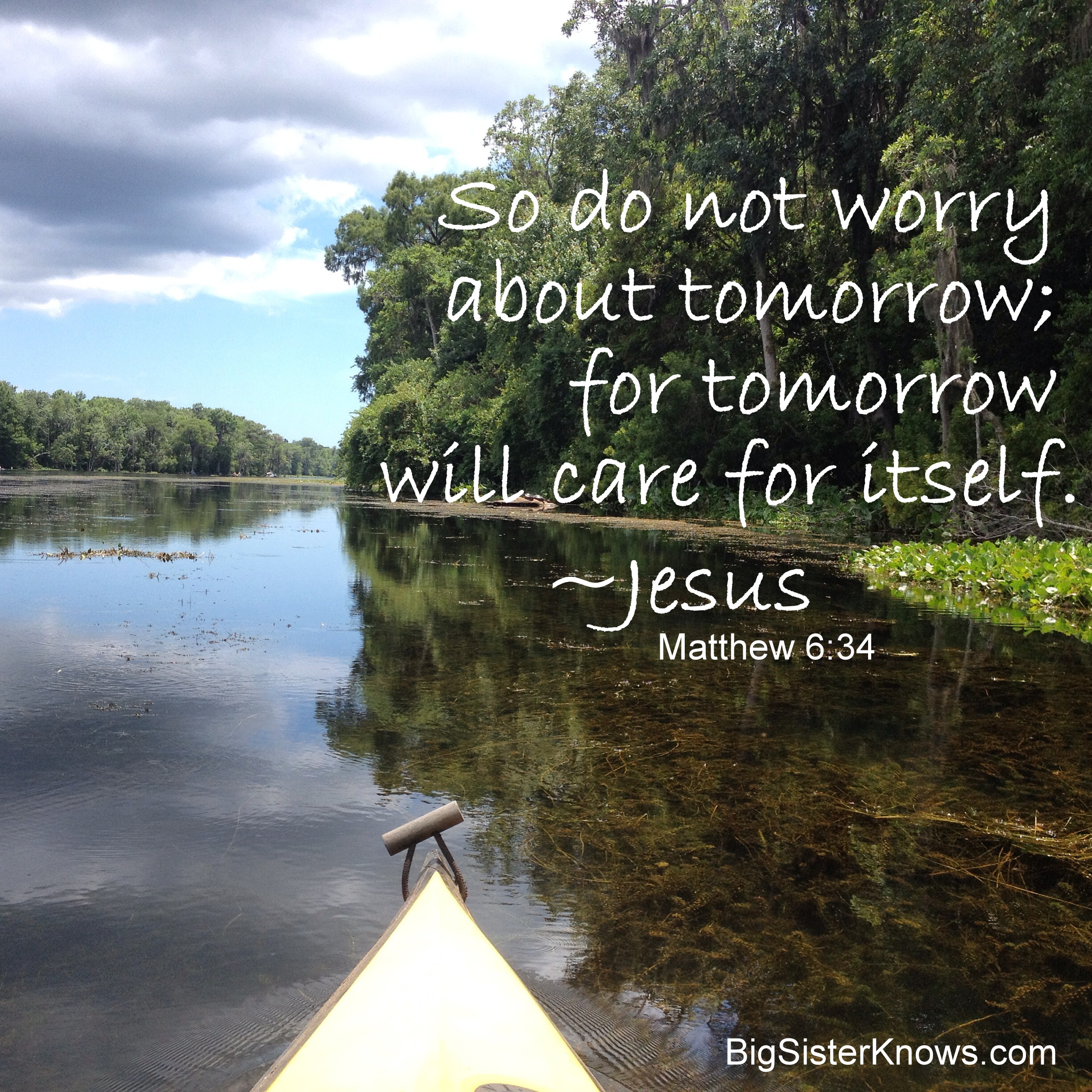 "Worry" is not a word often spoken in a kayak.